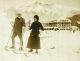 Alfred and Annie Cawthorne skiing in Mürren Switzerland in 1912.